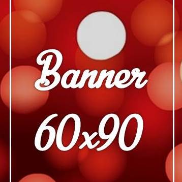 BANNERS - Banner 60x90 (Largura 60 cm x altura 90 cm)