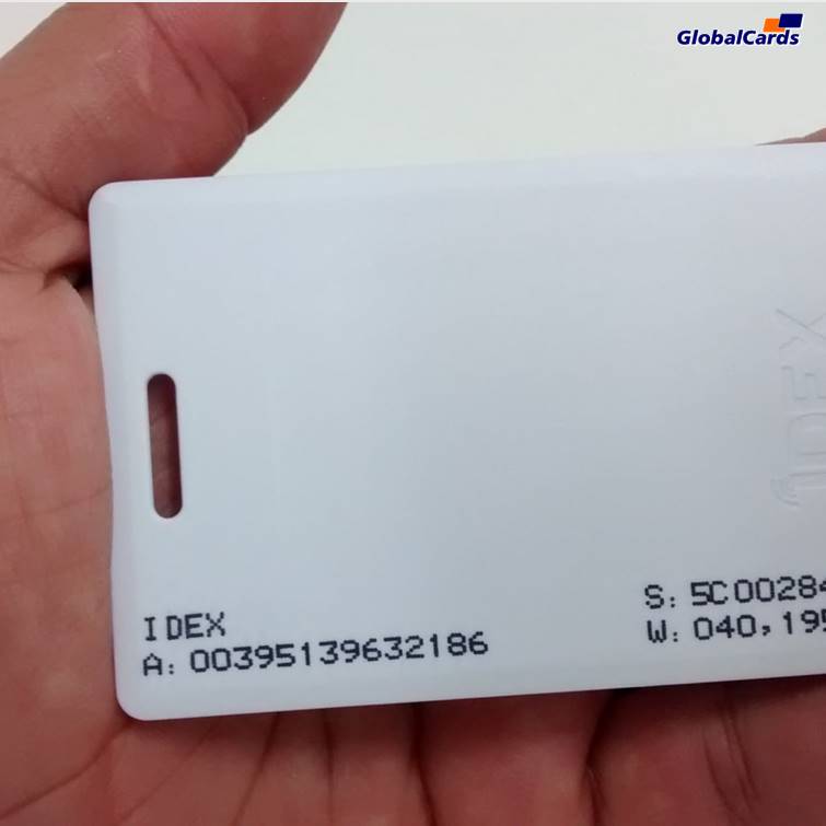 Cartão RFID Proximidade Clamshell 125Khz Branco Abatrack 14 AWS