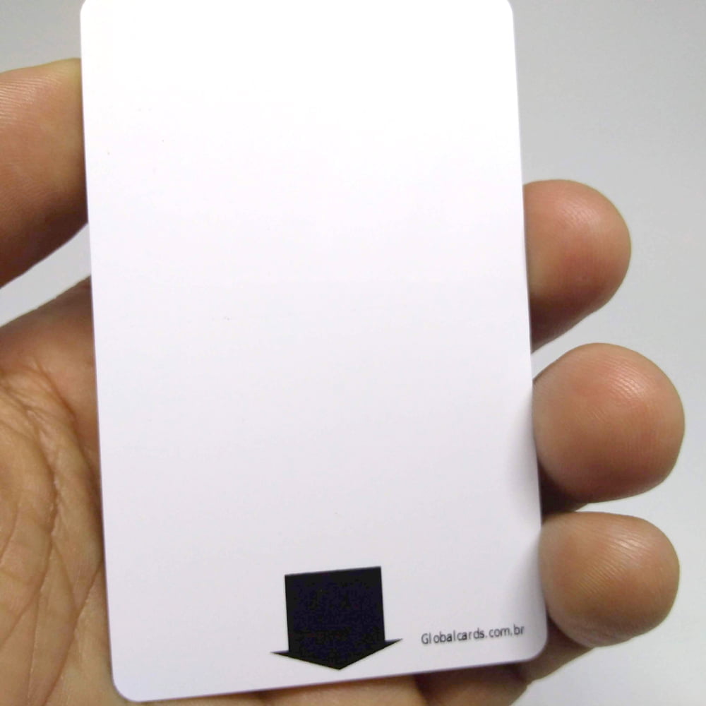 Cartão PVC Fechadura Hotel RFID - Economizador de Energia Kaba 4x4cor Personalizado