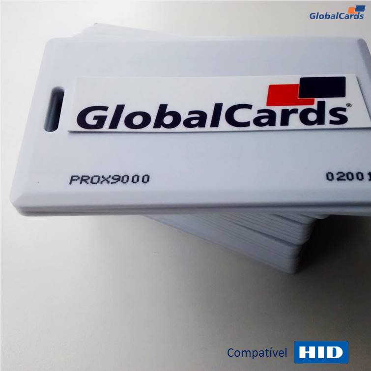 Cartão RFID Proximidade Clamshell 125Khz Branco Abatrack 14 AWS