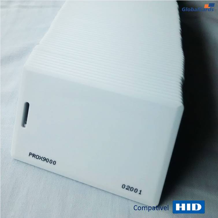 Cartão RFID Proximidade Clamshell 125Khz Branco Abatrack 14 AWS
