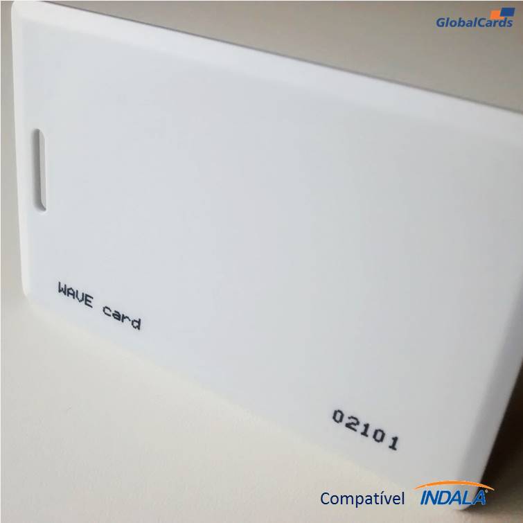 Cartão RFID Proximidade Clamshell 125Khz Branco Abatrack 14 AWS
