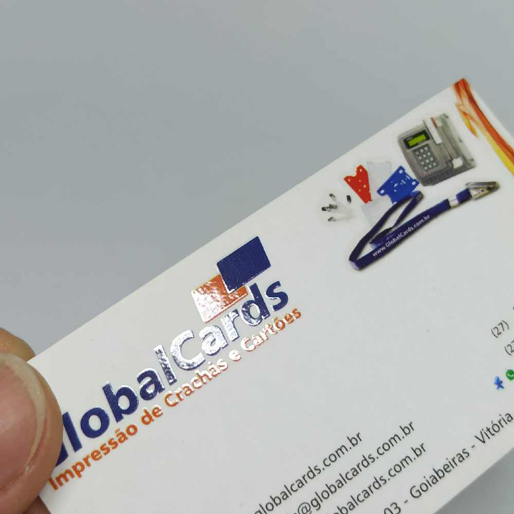 Cartão Visita Couchê 300g Verniz Local 9x5cm 4x4 1000 Unidades