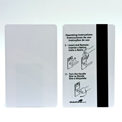 Cartão Magnético Hotel Baixa Coercividade 1x0 Cor para Fechadura - Gráfica Globalcards