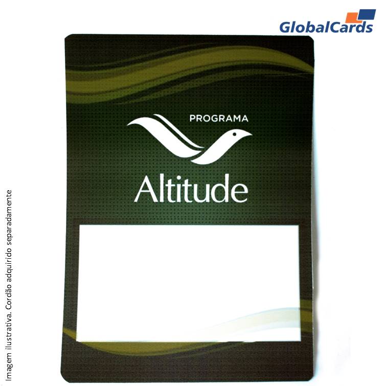 Credencial Eventos em PVC 0,50mm 4x0 cores tamanho 9,5 x 13,5cm