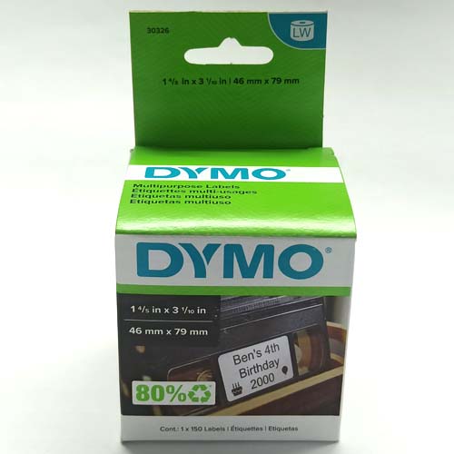 Etiqueta Ades Térmica 46x79mm 1 col c/150 30326 Original DYMO LabelWriter LW550 c/ Chip - Globalcards Gráfica e Suprimentos