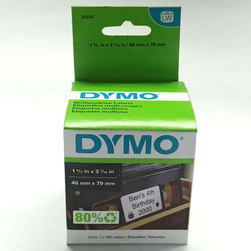 Etiqueta Ades Térmica 46x79mm 1 col c/150 30326 Original DYMO LabelWriter LW550 c/ Chip - Gráfica Globalcards