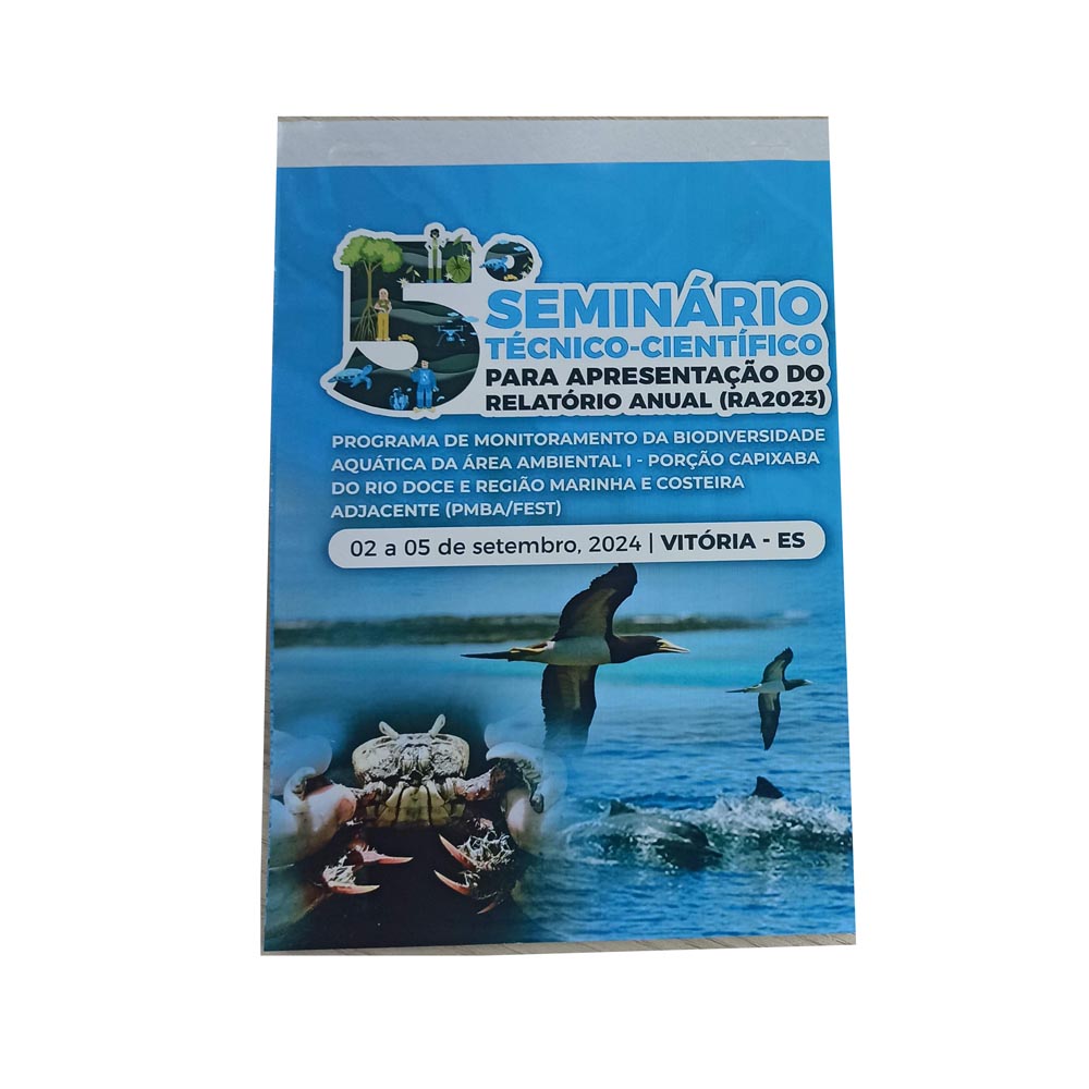 Bloco de Anotações c/ 50 Folhas - 15x21cm Acabamento Colado e Grampo - Gráfica Globalcards