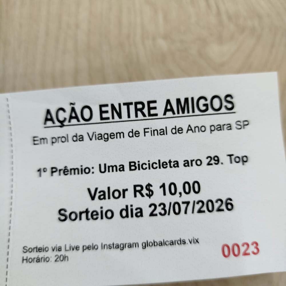Bloco de Rifa Numerado com Canhoto e Picote c/50 números - Gráfica Globalcards