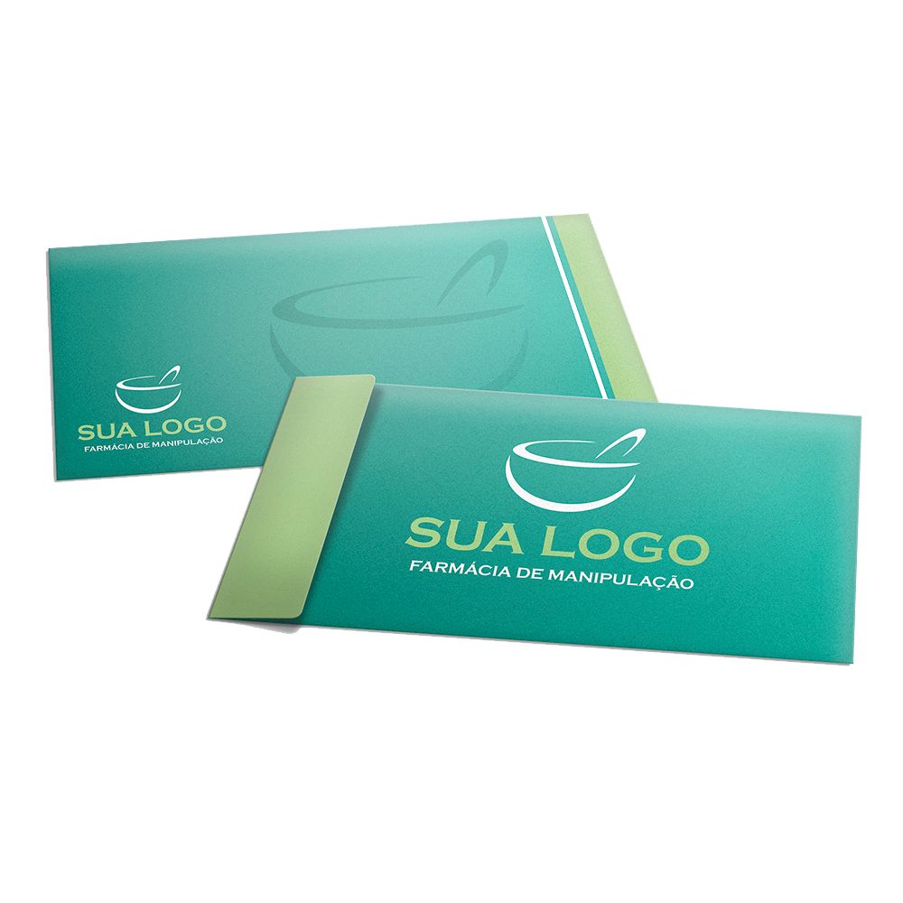 Envelope Offset 120g 23x11cm Carta Personalizado 4x0 Cores Aba Lateral Sem Verniz 1000 Unidades - Gráfica Globalcards