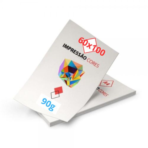 Impressão Papel Offset 90g 60x100cm Colorido - Gráfica Globalcards