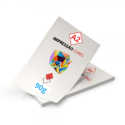 Impressão Papel Offset 90g A2 Colorido - Gráfica Globalcards