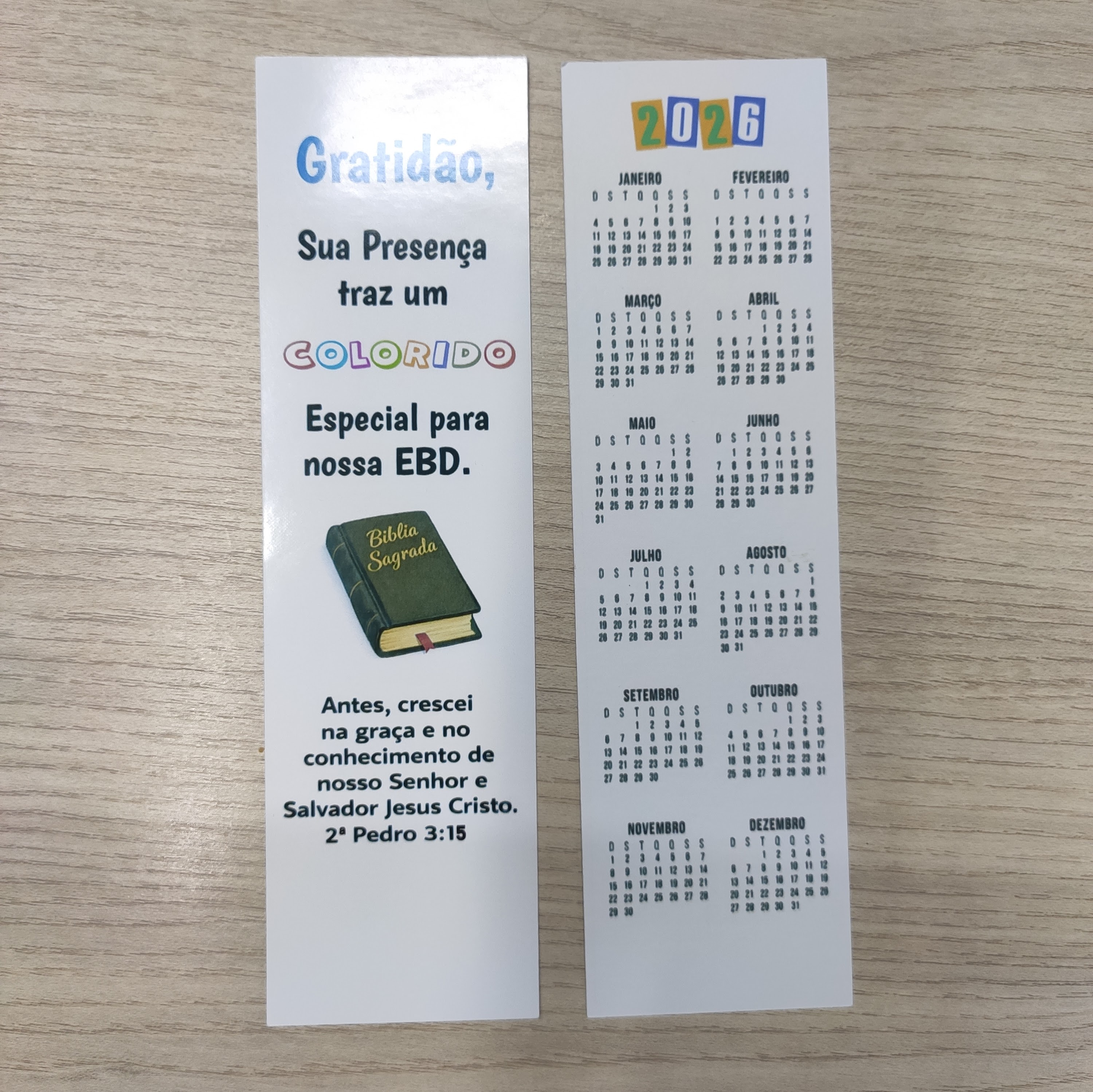 Marcador de Página Personalizado Papel Fotográfico 230g Brilho 4x0 Frente Colorida - Gráfica Globalcards