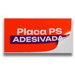 Placa de PVC / PS 2mm adesivado - A6 10x14cm - Gráfica Globalcards