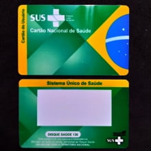 Cartão SUS em PVC 0,76mm 4x4 cores