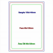 Credencial Eventos em PVC 0,76mm 4x0 cores tamanho 9,5 x 13,5cm 