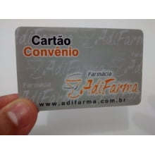 Cartão para Associado Dados Variáveis PVC 0,76mm - 4x4 Cores