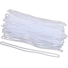 Alça Silicone Etiqueta Tag Bagagem Mala 17 cm Transparente Kit 100 Unidades - Gráfica Globalcards