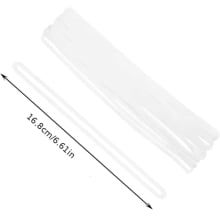 Alça Silicone Etiqueta Tag Bagagem Mala 17 cm Transparente Kit 100 Unidades - Gráfica Globalcards