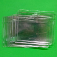 Bolsa de PVC Transparente para Crachá Horizontal 90x60mm (Cento) - Gráfica Globalcards