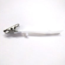 Clips jacaré ou Presilha para crachá com Alça Leitosa - Mín 015 - Gráfica Globalcards