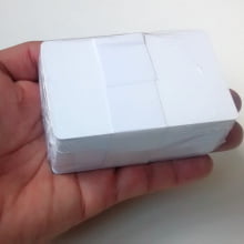 Cartão PVC Branco 0,46mm CR-80 caixa com 100 unidades