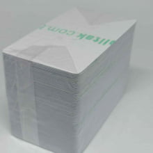Cartão de PVC Branco 0,46mm CR-80 Adesivado caixa com  100 unidades