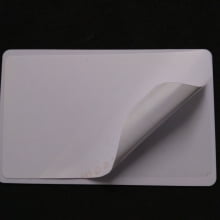 Cartão de PVC Branco 0,76mm CR-80 Adesivado caixa com  100 unidades