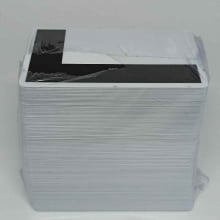 Cartão de PVC com Tarja de Proteção Preta em L p/ ocultar o Código de Barras (caixa com 100 unidades)
