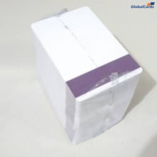 Cartão de PVC com Tarja Proteção Roxa Vertical para ocultar o Código de Barras (cx c/ 100 unidades)