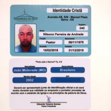 Carteirinha para Igreja em PVC 0,76mm Personalizadas (Credencial Ministerial e Membros) – Lote min 50 Unidades