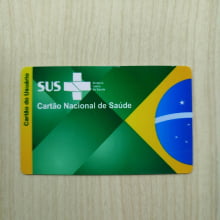Cartão SUS em PVC 0,76mm 4x4 cores