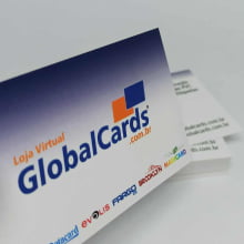 Cartão de Visita Couchê 300g UV FR 9x5cm 4x4 1000 Unidades