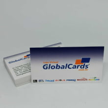 Cartão de Visita Couchê 300g UV FR 9x5cm 4x4 1000 Unidades