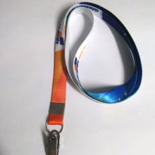 Cordão Personalizado Digital 15mm para Crachá com Presilha Clips Jacaré c/ 10