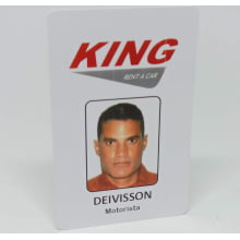 Crachás de PVC 0,76mm 4x1 Cores Dados Mínimo 30 unidades