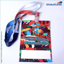Credencial Eventos Papel Supremo 300g 10x15cm Lote com 100 unidades