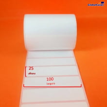 Etiqueta Adesiva BOPP 100x25mm x 1 coluna