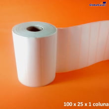 Etiqueta Adesiva BOPP 100x25mm x 1 coluna