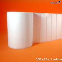 Etiqueta Adesiva BOPP 100x25mm x 1 coluna