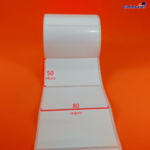 Etiqueta Adesiva BOPP 80x50mm x 1 coluna