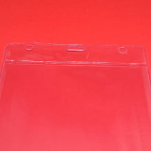 Porta CREDENCIAL Transp Bolsa de PVC 11x17cm c/ 10x15cm área útil S/ cordão (ct)