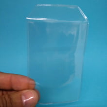 Porta Cartão Documento Bolsa PVC Transp c/ aba 62x110mm