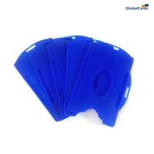 Protetor de Crachá Rígido Azul Royal 88x57mm Universal (1 unid)