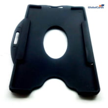 Protetor de Crachá Rígido Preto 88x57mm Universal cx 100