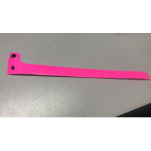   Pulseiras PVC Identificação  Pessoal Pink Rosa Fluor