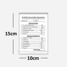 Blocos ou Comandas Sulfite 75g Preto Branco 10x15cm 1x0 cores c/ 10 blocos de 100 folhas