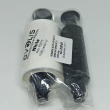 Ribbon Evolis R2015 Branco - SIMILAR - para Pebble, Dualys, Quantun - resina 60mm x 91mt 