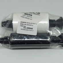 Ribbon Evolis R2015 Branco - SIMILAR - para Pebble, Dualys, Quantun - resina 60mm x 91mt 