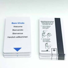 Cartão Magnético Hotel Baixa 4x4 Cores Personalizado com Economizador de Energia - Gráfica Globalcards